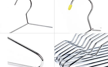 White Color 16 Inch 1.9mm Powder Coated Wire Hangers with good price